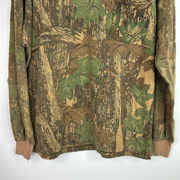Vintage Ace Sportswear Camo Long Sleeve Shirt Size XL - Picture 3 of 8